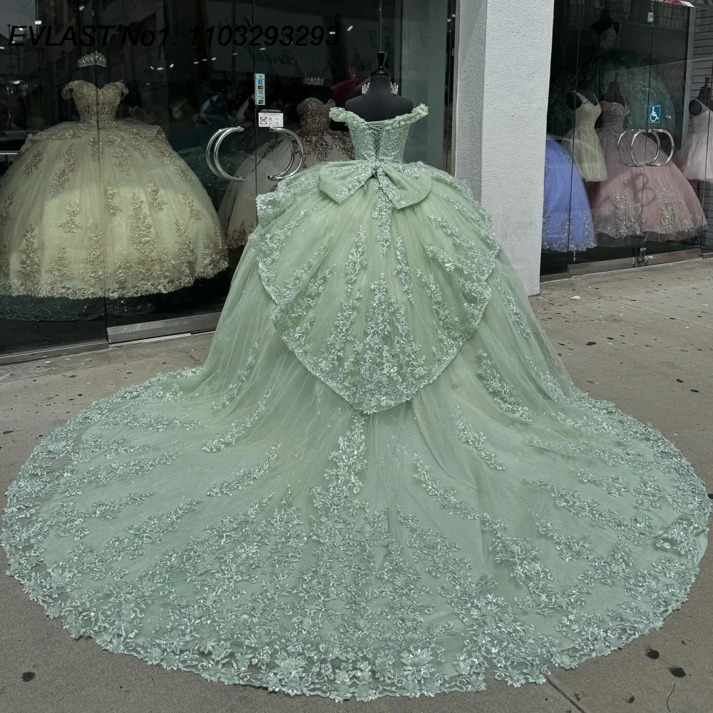 EVLAST Индивидуальное блестящее бальное платье Sage Quinceanera Платье с 3D кружевной аппликацией и бисером с бантом Корсет Sweet 16, Vestidos De 15 Anos E1Q872
EVLAST Индивидуальное блестящее бальное платье Sage Quinceanera Платье с 3D кружевной аппликацией и бисером с бантом Корсет Sweet 16, Vestidos De 15 Anos E1Q872