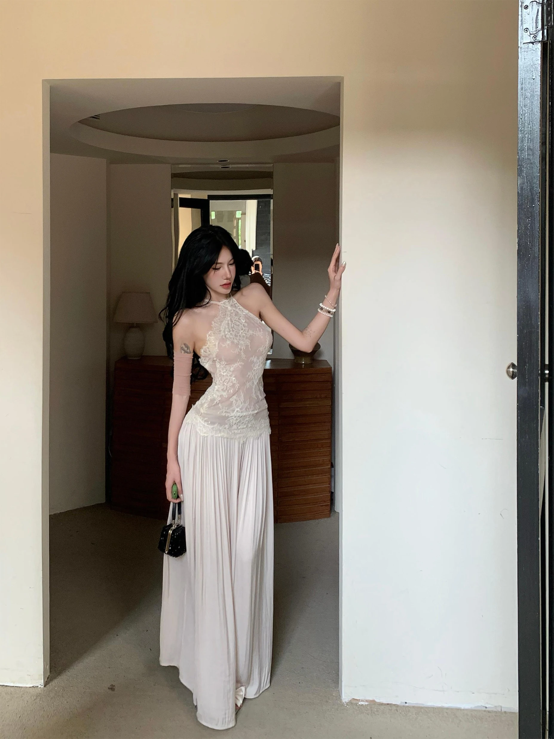 Sexy Lace ter Ne Dr Women's Spring Summer A-Line Skirt oulder Bared Date Dr Chinese Fabric No Sve Comfortable...
Sexy Lace ter Ne Dr Women's Spring Summer A-Line Skirt oulder Bared Date Dr Chinese Fabric No Sve Comfortable...