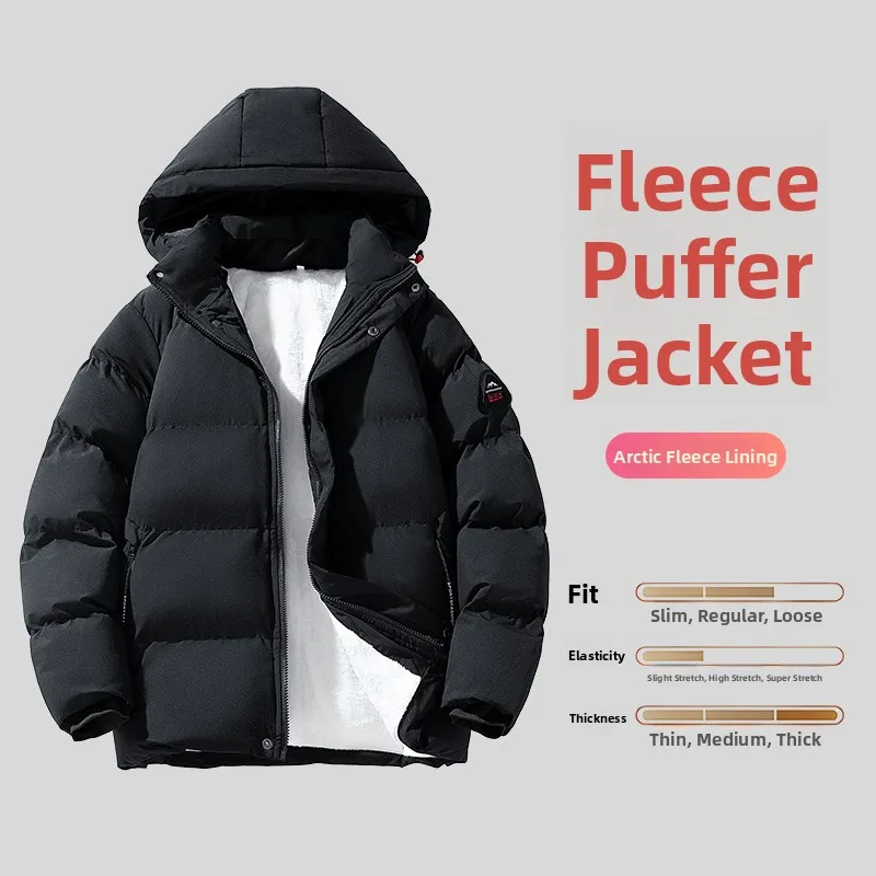 Men's Detachable Hooded Fce Lined Cotton Jaet Thi Warm Winter Coat Casual Loose Fit Faionable Urban Sle Long Sve
Men's Detachable Hooded Fce Lined Cotton Jaet Thi Warm Winter Coat Casual Loose Fit Faionable Urban Sle Long Sve