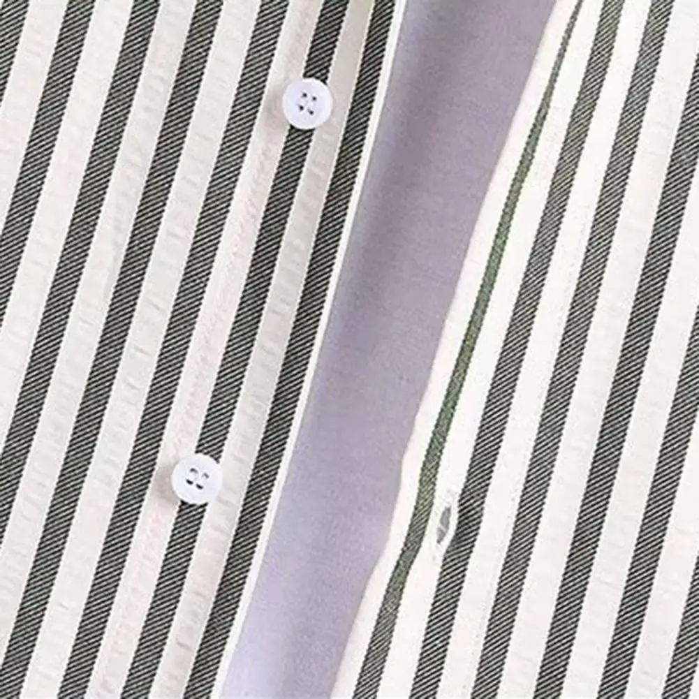 Men Vertical Striped Shirt Placket Shirt Tops with Patch Pocket Striped Print Loose Fit Summer Office Casual Shirt
Men Vertical Striped Shirt Placket Shirt Tops with Patch Pocket Striped Print Loose Fit Summer Office Casual Shirt