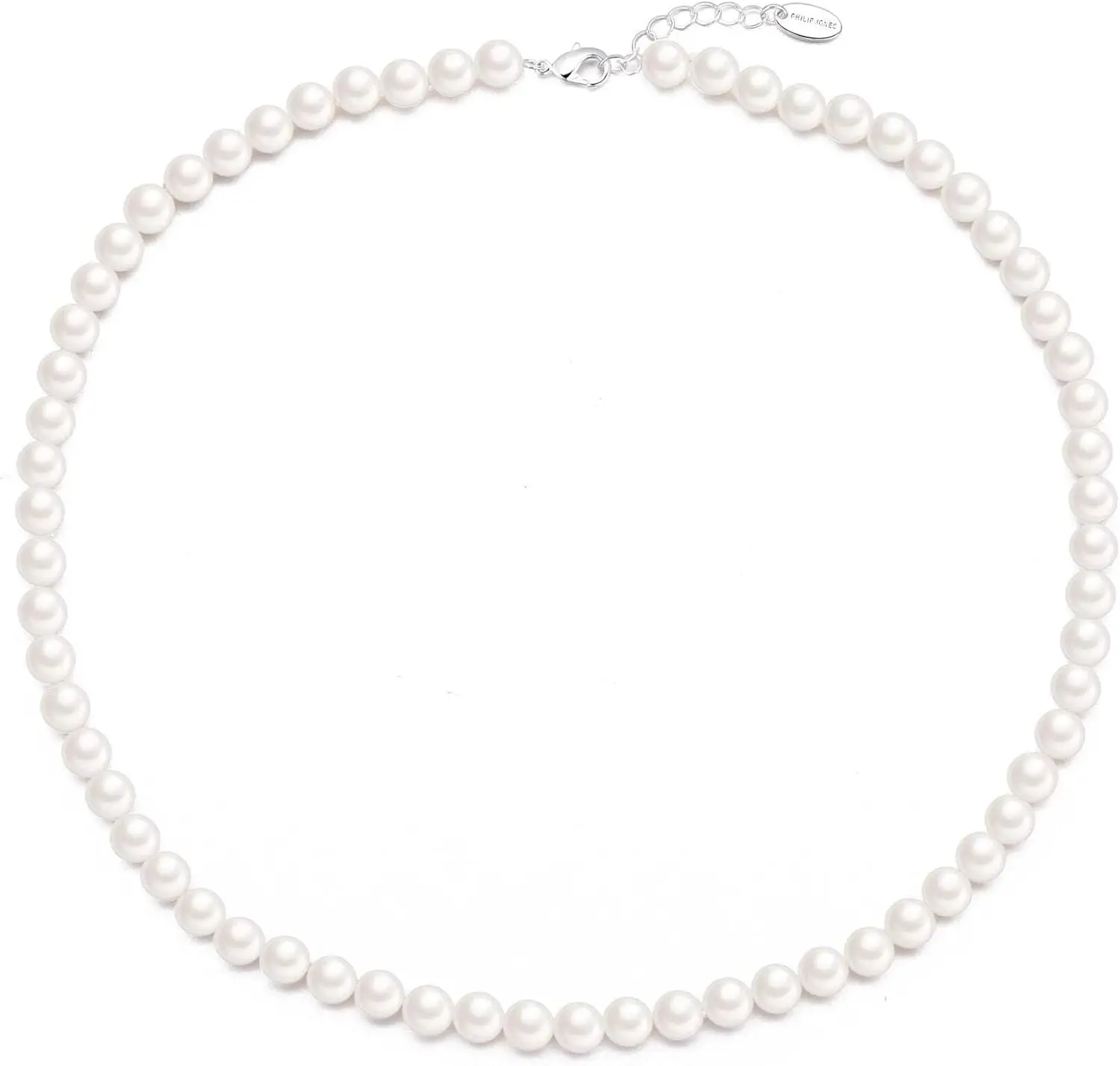 Elegant White Pearl Strand Choker Necklace for Women
Elegant White Pearl Strand Choker Necklace for Women