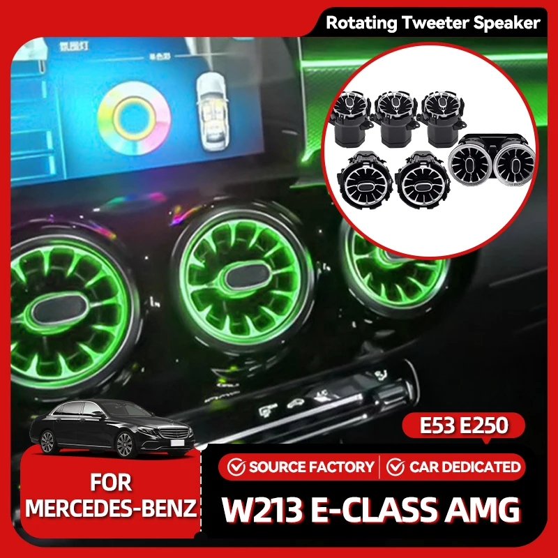 Interior Mouldings 64 Colors LED 3D Rotating Tweeter Speaker Air Vents Interior Ambient Light For Mercedes Benz W213 E-Class Cou
Interior Mouldings 64 Colors LED 3D Rotating Tweeter Speaker Air Vents Interior Ambient Light For Mercedes Benz W213 E-Class Cou