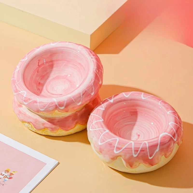 Ceramic Cat Bowl Donut Food Bowl Drinking Bowl Food Basin Anti-turn Cat Food Bowl Water Bowl Dog Rice Bowl
Ceramic Cat Bowl Donut Food Bowl Drinking Bowl Food Basin Anti-turn Cat Food Bowl Water Bowl Dog Rice Bowl