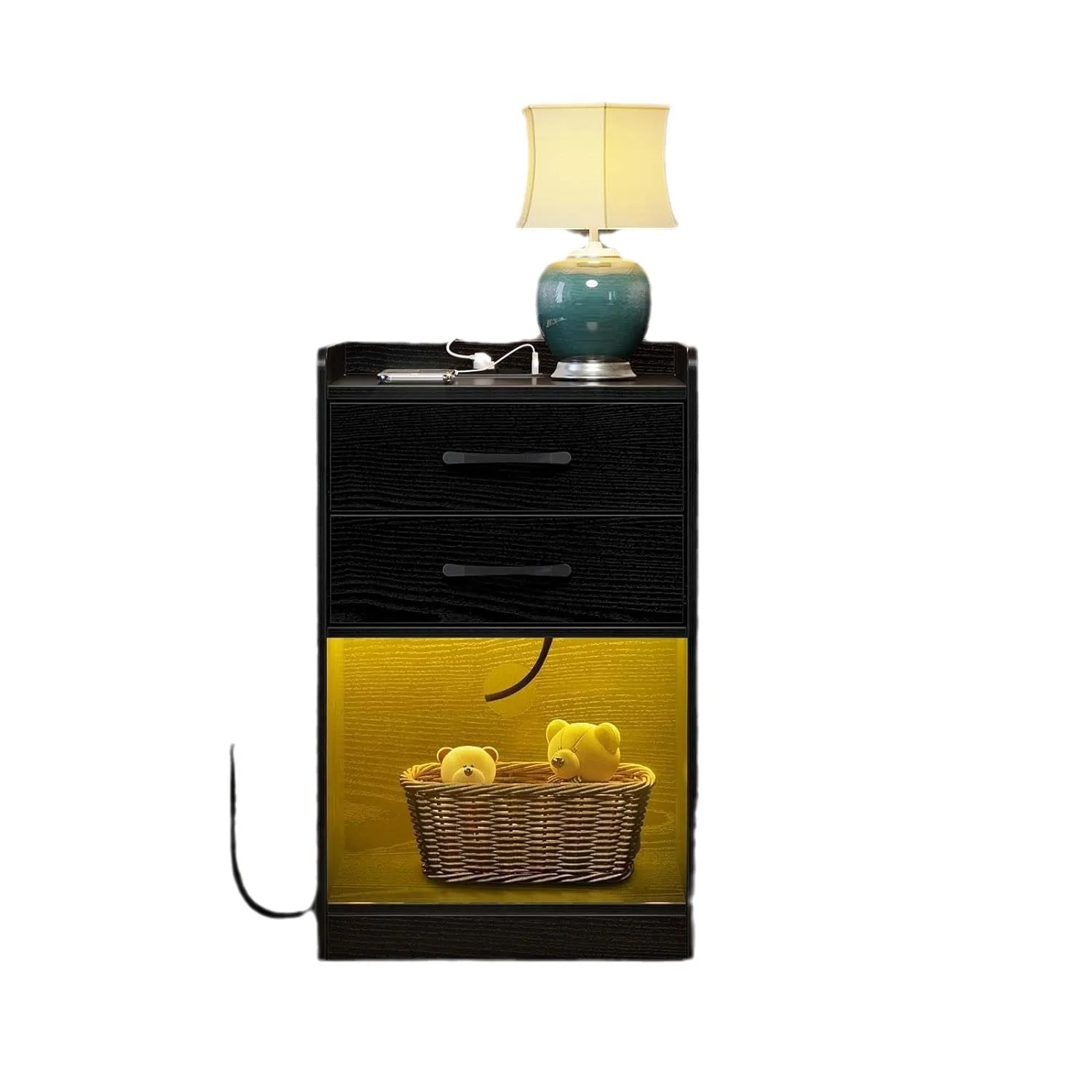 bedside table ins wind with lamp bedside table multi-function with socket USB bedside drawer cabinet
bedside table ins wind with lamp bedside table multi-function with socket USB bedside drawer cabinet