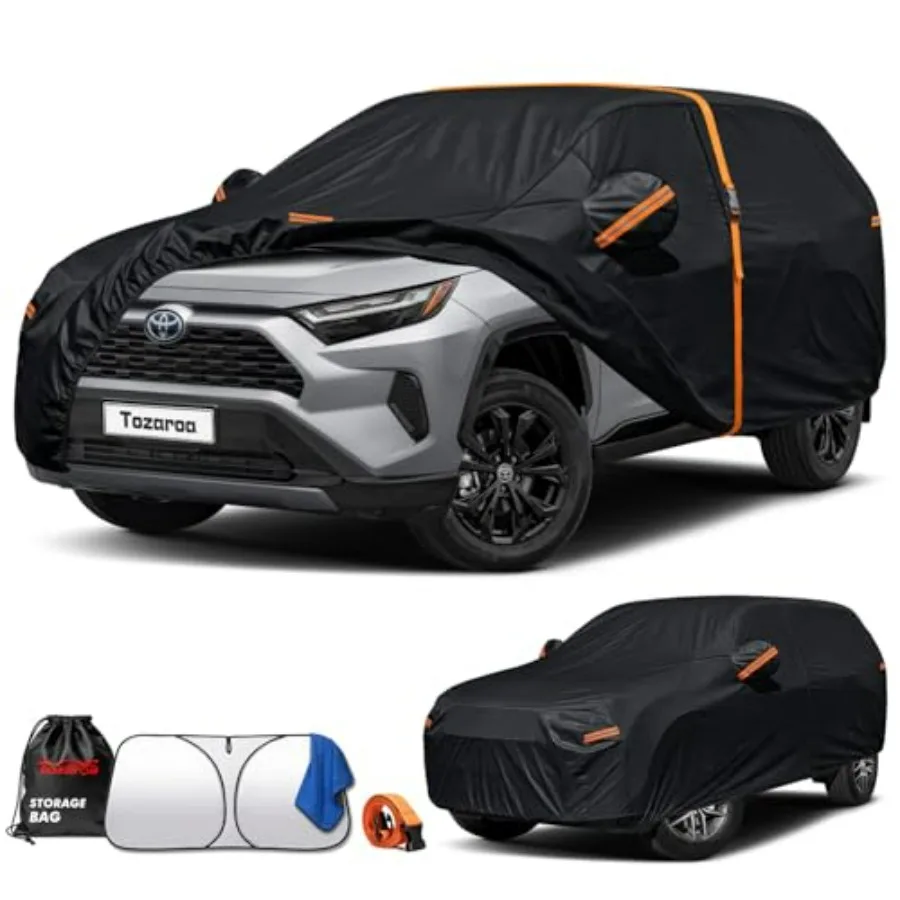 Toyota RAV4 Car Cover Waterproof All-Weather with Windshield Sun Shade and Breathable Vents, Driver Door Zipper, Heavy Duty UV-
Toyota RAV4 Car Cover Waterproof All-Weather with Windshield Sun Shade and Breathable Vents, Driver Door Zipper, Heavy Duty UV-