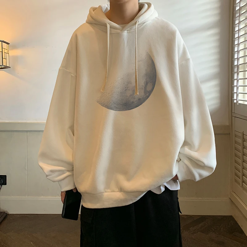 Мужская толстовка большого размера, черные толстовки с шляпой, оверсайз для мужчин, модная мужская повседневная одежда с лунным принтом, мужская толстовка с капюшоном 5XL
Мужская толстовка большого размера, черные толстовки с шляпой, оверсайз для мужчин, модная мужская повседневная одежда с лунным принтом, мужская толстовка с капюшоном 5XL