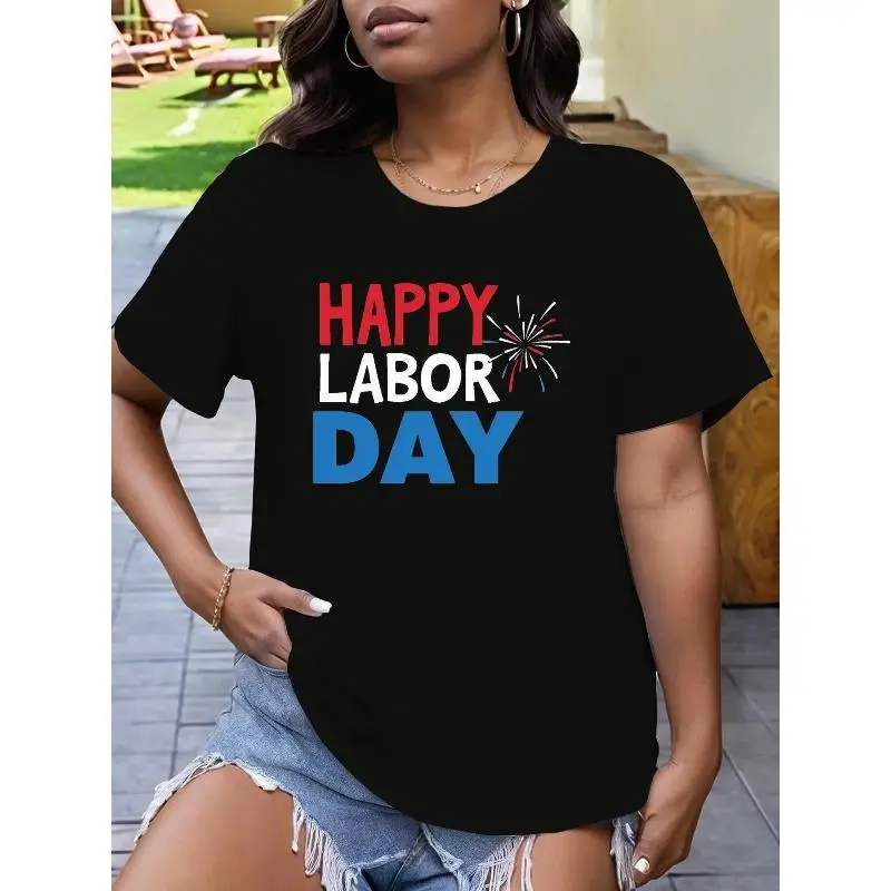 Men Women Happy Labor Day T-Shirt Patriotic Print Pullover Festive Holiday Casual Short Sleeve Top
Men Women Happy Labor Day T-Shirt Patriotic Print Pullover Festive Holiday Casual Short Sleeve Top