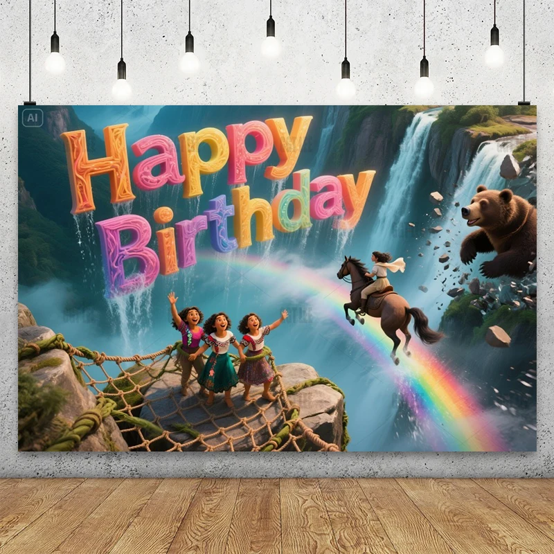 MINISO Brave Cliff Adventure Backdrop - Merida Elinor Triplets Banner Vinyl Decor Happy Birthday Photography Background Custom
MINISO Brave Cliff Adventure Backdrop - Merida Elinor Triplets Banner Vinyl Decor Happy Birthday Photography Background Custom