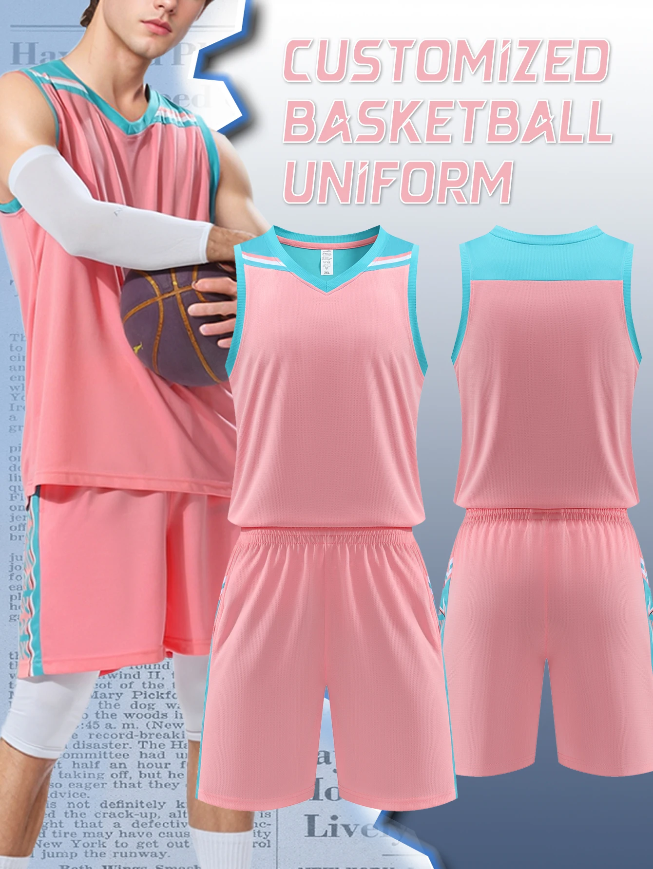 Breathable basketball jersey,Moisture-wicking fabric,Mesh panel,Ventilated basketball shorts,Quick-drying material
Breathable basketball jersey,Moisture-wicking fabric,Mesh panel,Ventilated basketball shorts,Quick-drying material