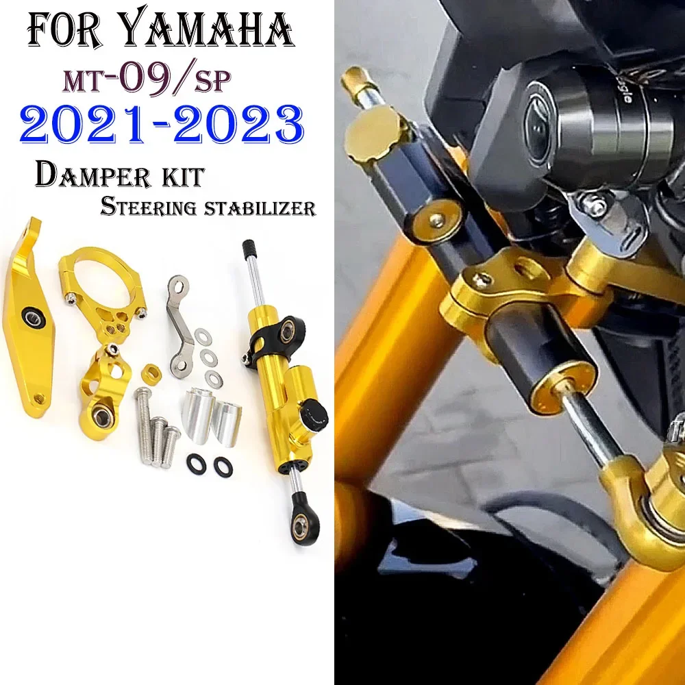 for YAMAHA MT 09, MT09, MT-09 SP, 2021, 2022, 2023, New CNC Steering Damper Stabilizer, Safety Mounting Kit, Bracket
for YAMAHA MT 09, MT09, MT-09 SP, 2021, 2022, 2023, New CNC Steering Damper Stabilizer, Safety Mounting Kit, Bracket