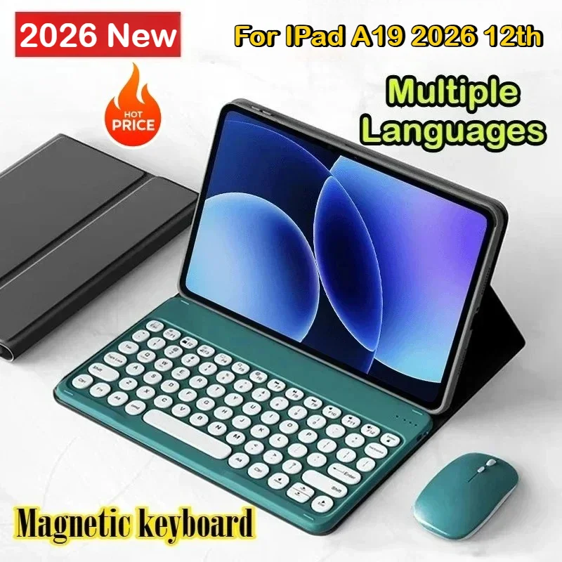 Новый чехол-клавиатура Bluetooth с магнитным креплением для планшетов Apple iPad 12-го поколения A19, Air 8, M4, 11, 13. Роскошный защитный смарт-чехол из искусственной кожи.
Новый чехол-клавиатура Bluetooth с магнитным креплением для планшетов Apple iPad 12-го поколения A19, Air 8, M4, 11, 13. Роскошный защитный смарт-чехол из искусственной кожи.