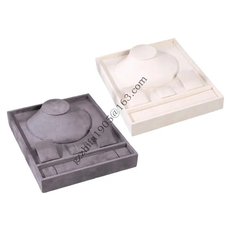 Velvets Jewelry Holder for Bracelets Necklaces Earrings Accessories Display Tray A5KE
Velvets Jewelry Holder for Bracelets Necklaces Earrings Accessories Display Tray A5KE