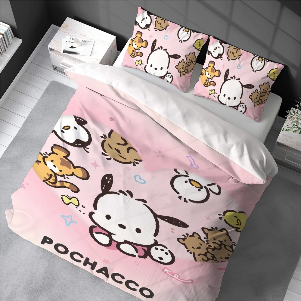 P-PochaccoS Cute Duvet Cover Set Home Style Bedding Soft Laundry Cotton Bed 3 Piece Set Student Dormitory Gift
P-PochaccoS Cute Duvet Cover Set Home Style Bedding Soft Laundry Cotton Bed 3 Piece Set Student Dormitory Gift