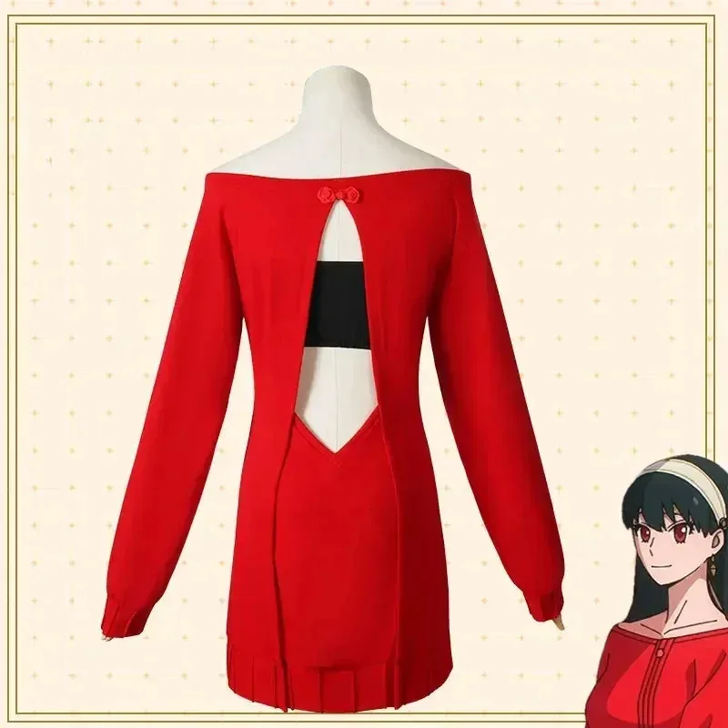CyYor Forger Cosplay Long Red Knitting Sweater Costume Anime Spy Women's Wear
CyYor Forger Cosplay Long Red Knitting Sweater Costume Anime Spy Women's Wear