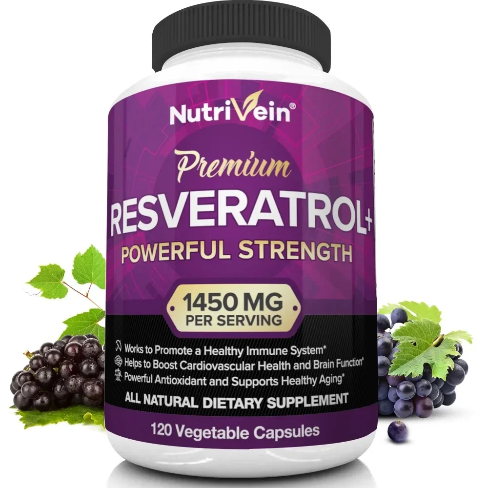 Resveratrol antioxidant supplement for boosting energy levels, immunity, anti-aging, healthy immune system, beauty
Resveratrol antioxidant supplement for boosting energy levels, immunity, anti-aging, healthy immune system, beauty