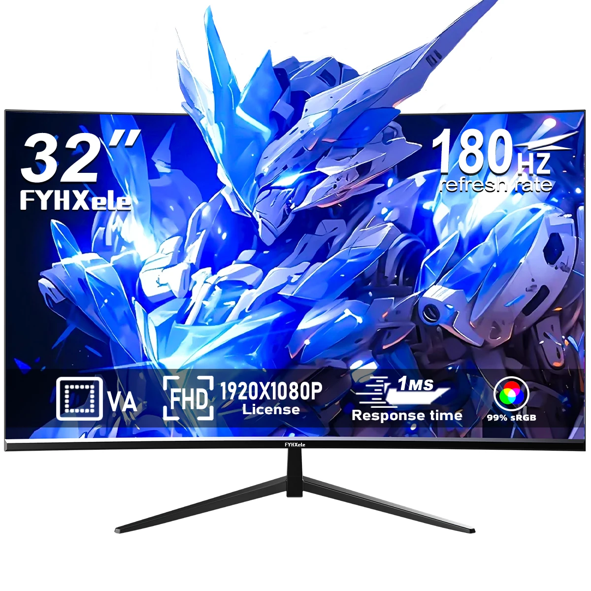 FYHXele 32 Inch Curved Monitor 180Hz 1ms Desktop PC LCD FHD Computer Display Gaming VA Panel Screen 1080P Desktop Display
FYHXele 32 Inch Curved Monitor 180Hz 1ms Desktop PC LCD FHD Computer Display Gaming VA Panel Screen 1080P Desktop Display