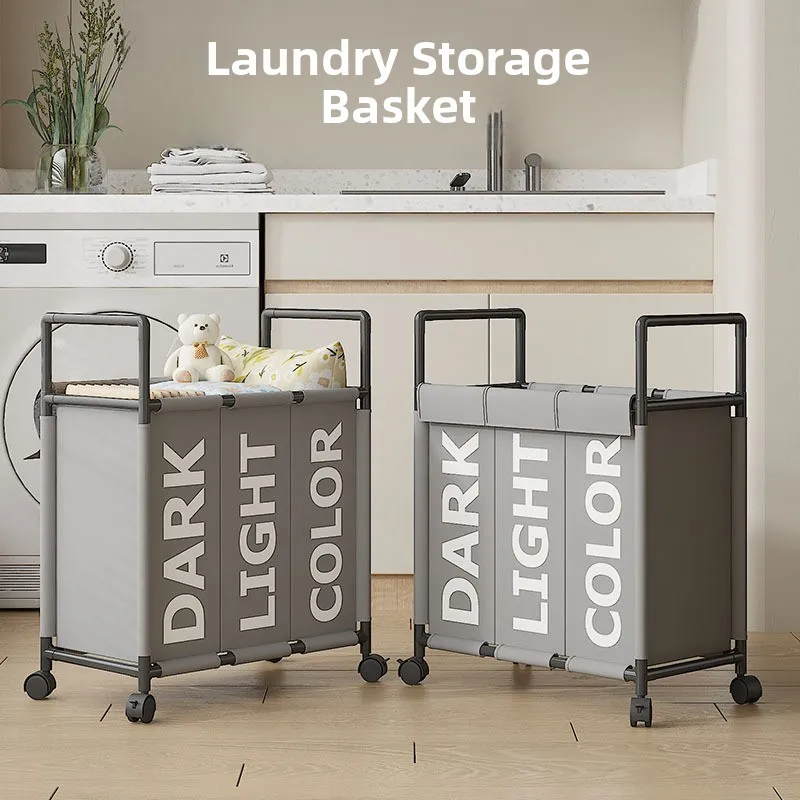 Mobile Dir Laundry Basket with Wheels And Handle Batoom Partitioned Storage Basket for Household Organizing
Mobile Dir Laundry Basket with Wheels And Handle Batoom Partitioned Storage Basket for Household Organizing