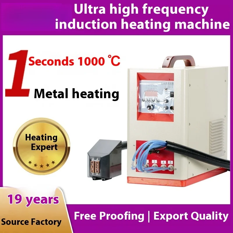 High Frequency induction heater Heating Equipment, Metal Copper Tube Welding Small Melting Furnace, Quenching Machine, Steel
High Frequency induction heater Heating Equipment, Metal Copper Tube Welding Small Melting Furnace, Quenching Machine, Steel