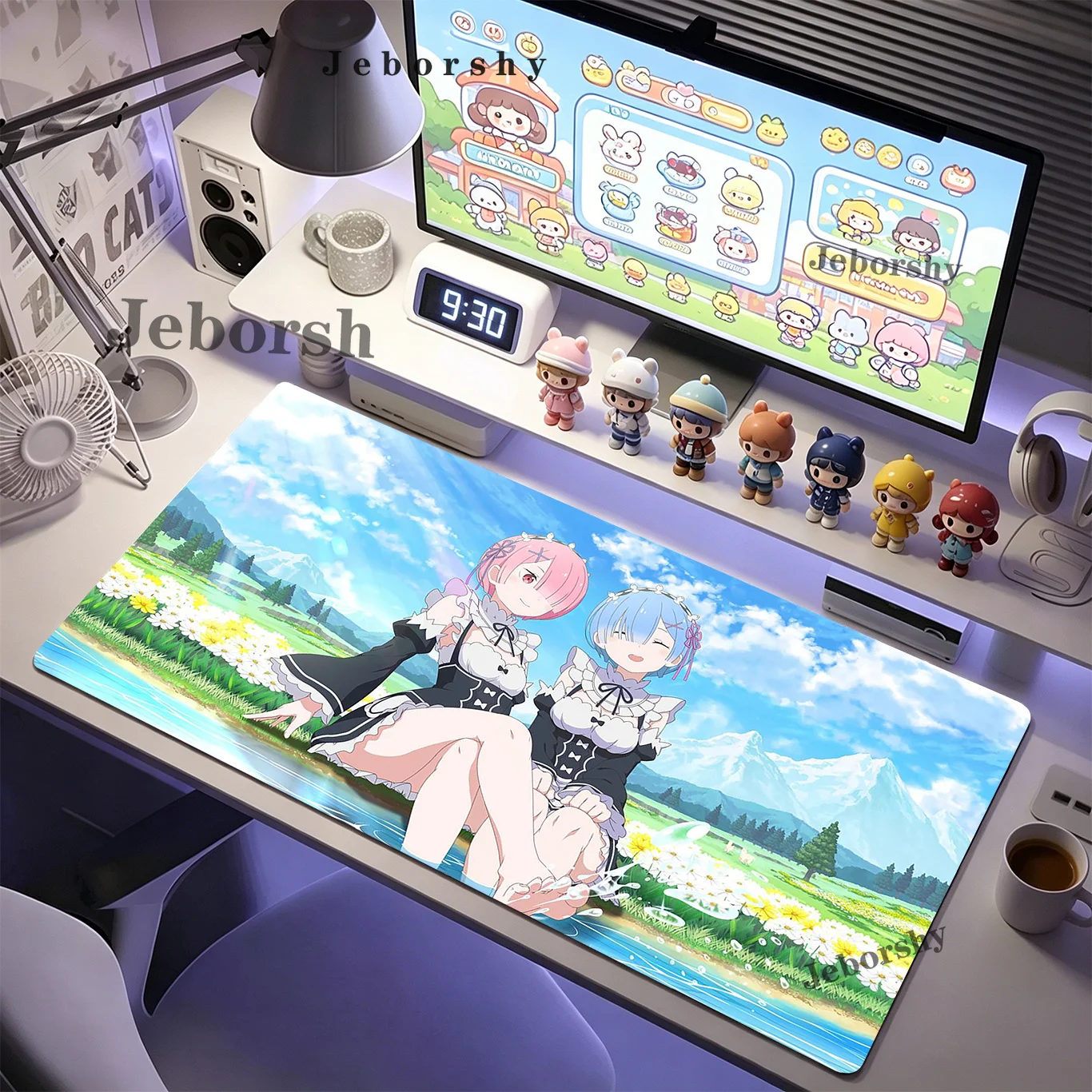 Cute Maid Outfit Anime Girls Mouse Pad, Non-Slip Desk Mat, Pink & Blue Hair Girls in Scenic Meadow, Water-Resistant Keyboard Pad
Cute Maid Outfit Anime Girls Mouse Pad, Non-Slip Desk Mat, Pink & Blue Hair Girls in Scenic Meadow, Water-Resistant Keyboard Pad