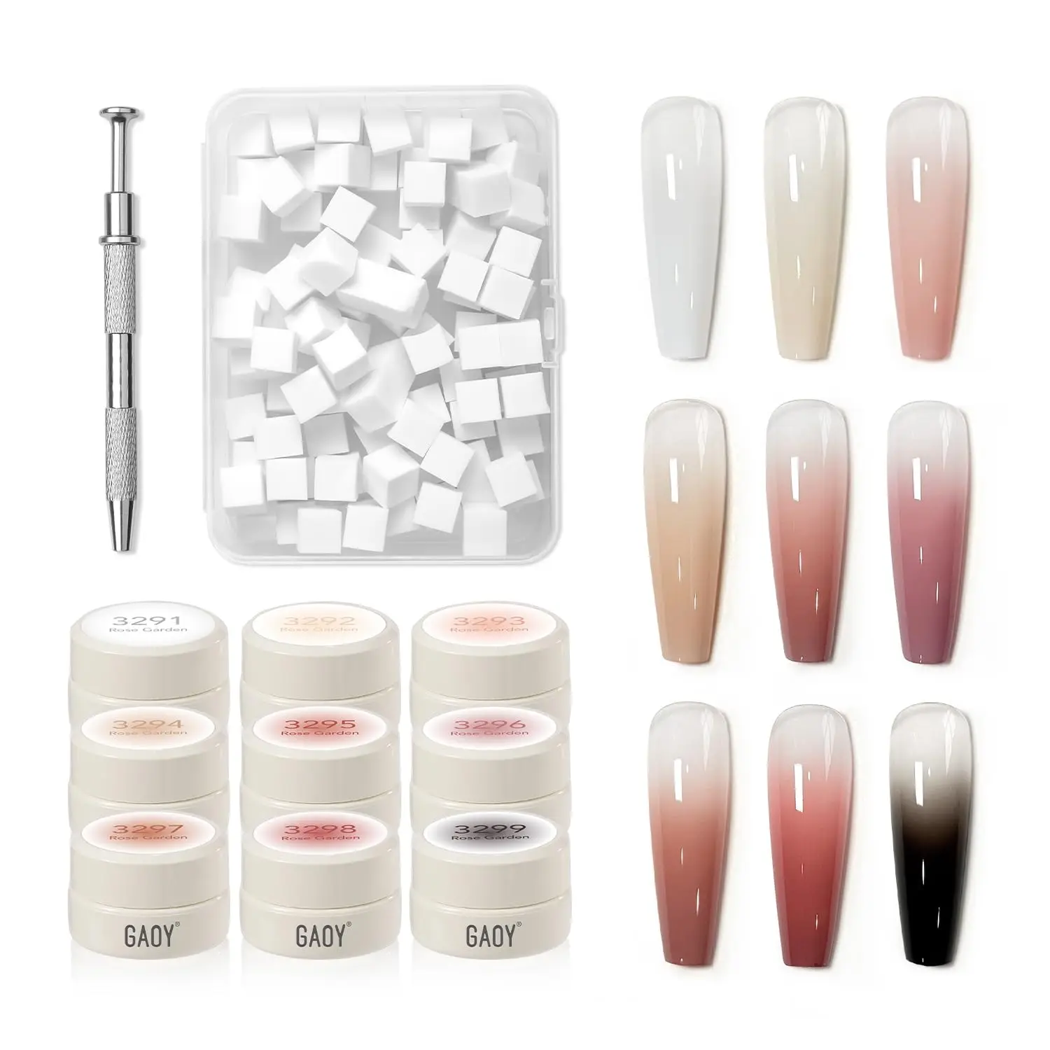 Patting Gel Nail Polish Kit 9 Colors UV LED Ombre Painting Gel with Sponges, Soak Off Pigmented Colors, Beginner Friendly
Patting Gel Nail Polish Kit 9 Colors UV LED Ombre Painting Gel with Sponges, Soak Off Pigmented Colors, Beginner Friendly