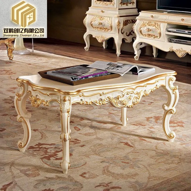 European luxury carved solid wood tea table painted furniture Large luxury villa How long is the solid wood tea table
European luxury carved solid wood tea table painted furniture Large luxury villa How long is the solid wood tea table