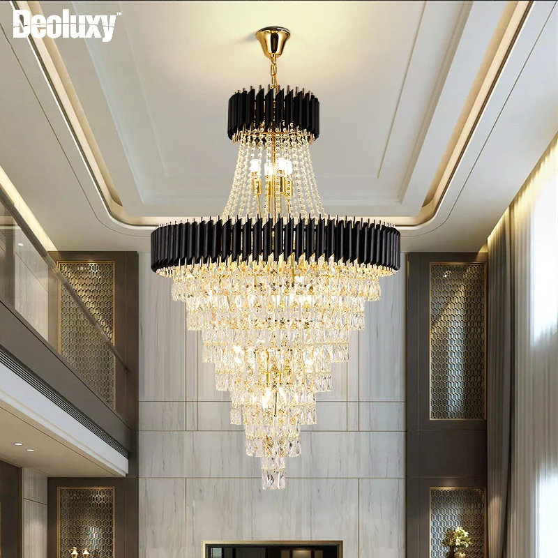 DEOLUXY Modern Crystal Chandelier For Living Room Luxury Home Decor Black Cristal Lamp Large Hallway Lobby Loft Light Fixture
DEOLUXY Modern Crystal Chandelier For Living Room Luxury Home Decor Black Cristal Lamp Large Hallway Lobby Loft Light Fixture