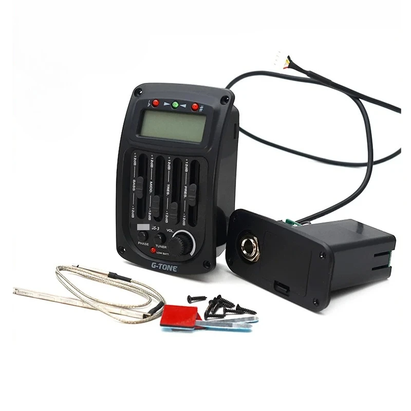 G-Tone GS-3 Acoustic Guitar Preamp 4-Band EQ Equalizer LCD Tuner GS-3 Piezo Pickup
G-Tone GS-3 Acoustic Guitar Preamp 4-Band EQ Equalizer LCD Tuner GS-3 Piezo Pickup