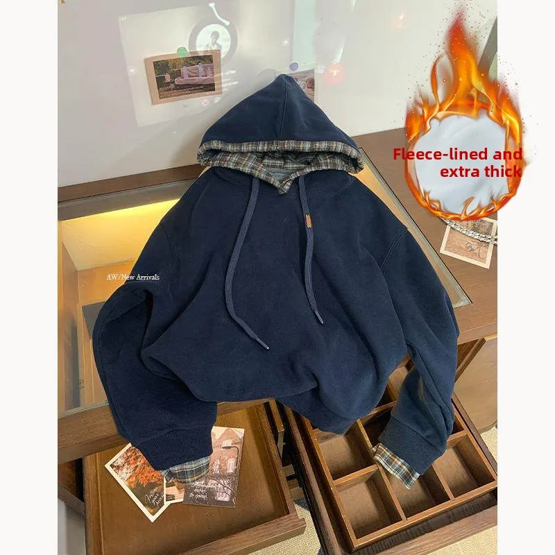 Women's Fleece Lined Hoodie Warmth Comfortable Loose Fit Casual Sweatshirt Autumn Winter Fashion Elegant Style Cartoon Print
Women's Fleece Lined Hoodie Warmth Comfortable Loose Fit Casual Sweatshirt Autumn Winter Fashion Elegant Style Cartoon Print