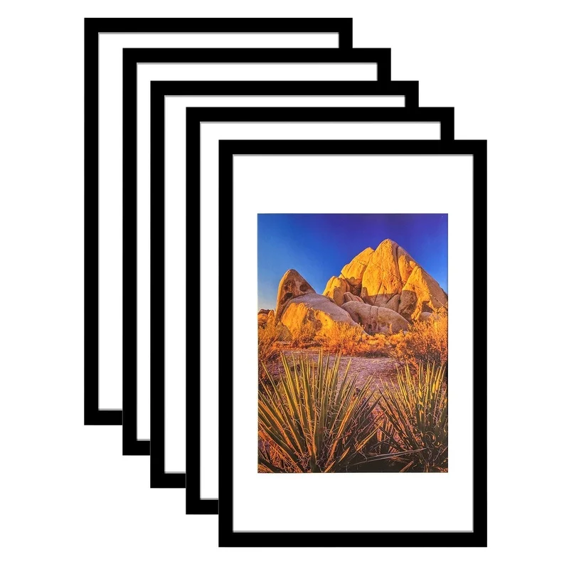 Black PVC Picture Frame 14.2W x 3.1D x 20.3H Inch Wall Mount Display Pack of 5
Black PVC Picture Frame 14.2W x 3.1D x 20.3H Inch Wall Mount Display Pack of 5