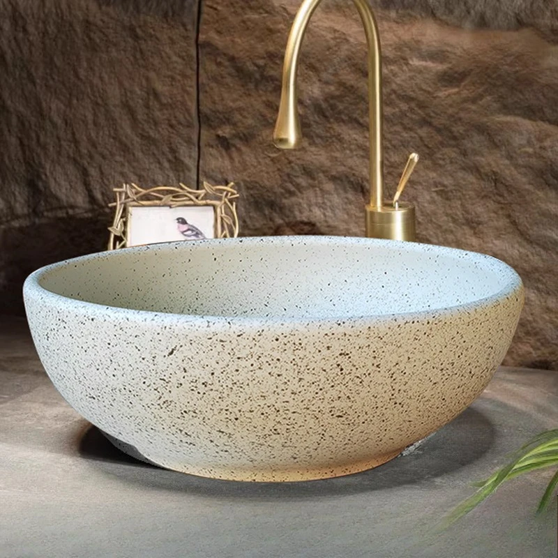 Retro Washhand Stand Durable Bathroom Sinks Easy Cleaning Sink Bathroom Countertop Sink Ceremic Simple Wash Basin Household
Retro Washhand Stand Durable Bathroom Sinks Easy Cleaning Sink Bathroom Countertop Sink Ceremic Simple Wash Basin Household
