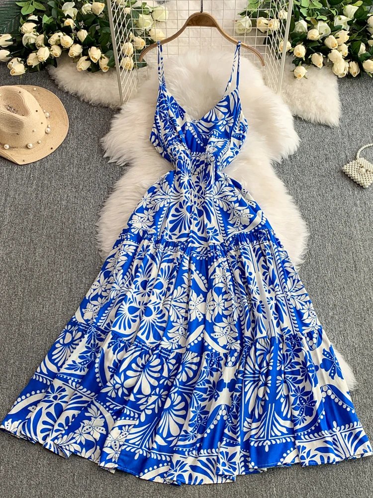boho women chic summer floral print maxi long dress casual sexy spaghetti strap beach holiday dress party elegant tunic vestidos
boho women chic summer floral print maxi long dress casual sexy spaghetti strap beach holiday dress party elegant tunic vestidos