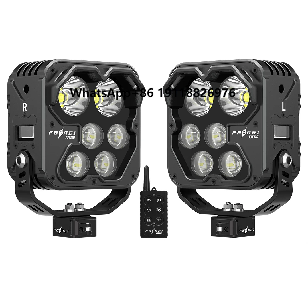Ferei FA318 Motorcycle LED Light 260° Wide Beam for Spotlight IPX8 Waterproof Wireless Remote Rechargeable Smart Temp Bicycle
Ferei FA318 Motorcycle LED Light 260° Wide Beam for Spotlight IPX8 Waterproof Wireless Remote Rechargeable Smart Temp Bicycle