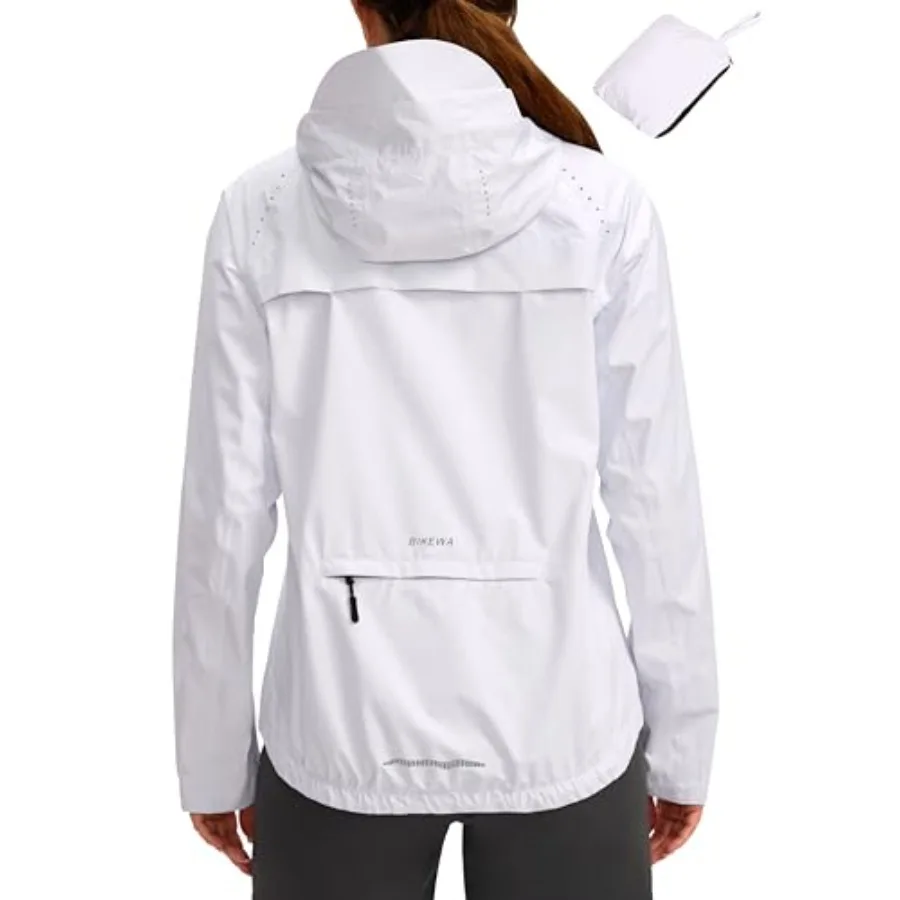 Bikewa Women's Cycling Rain Jackets Waterproof Windbreaker Lightweight Running Windproof Reflective Jacket Packable Hooded
Bikewa Women's Cycling Rain Jackets Waterproof Windbreaker Lightweight Running Windproof Reflective Jacket Packable Hooded