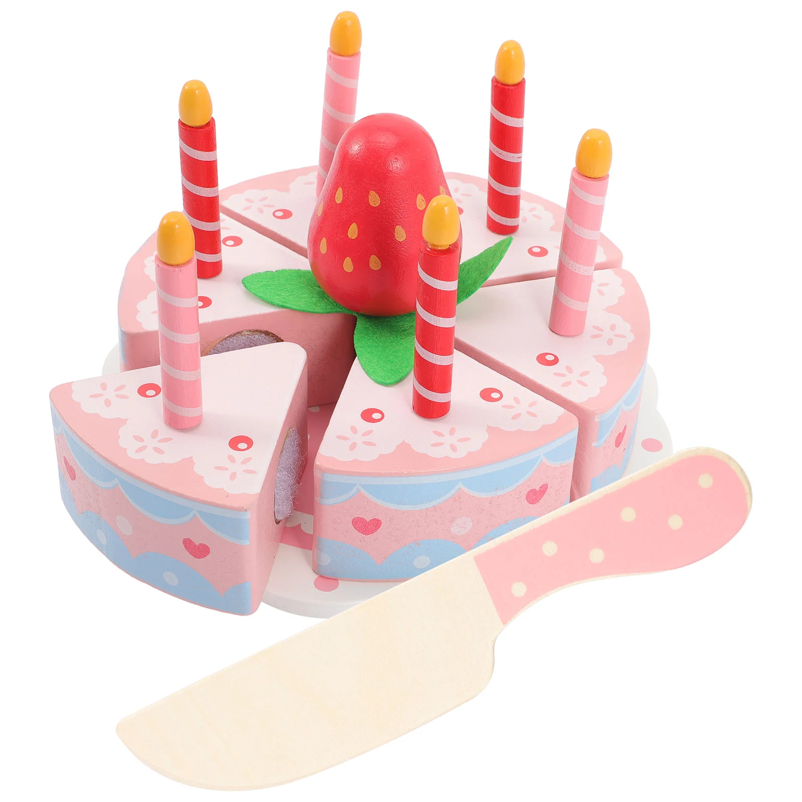 Wooden Simulation Cake Toy Pretend Play Birthday Cutting Kids Toys Cakes Model for Playing House
Wooden Simulation Cake Toy Pretend Play Birthday Cutting Kids Toys Cakes Model for Playing House