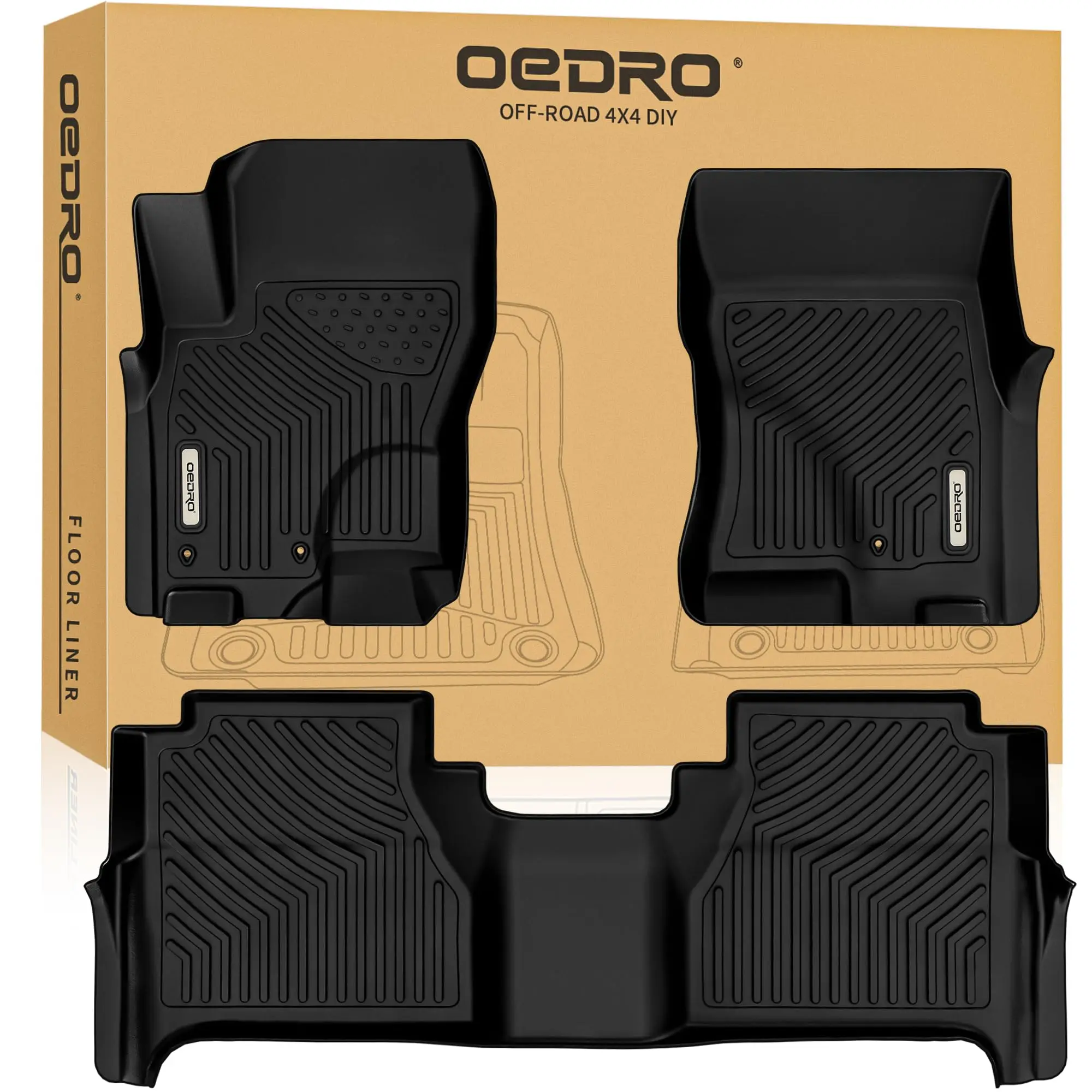 Custom Fit TPE Floor Mats For 2022-2026 Nissan Frontier Crew Cab With Under Seat Storage Black
Custom Fit TPE Floor Mats For 2022-2026 Nissan Frontier Crew Cab With Under Seat Storage Black