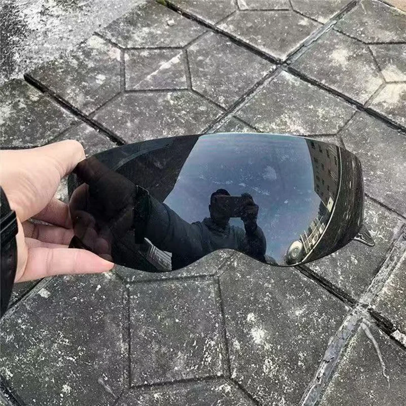 Мотоциклетные полные линзы для шлема Scorpion с дымчатыми красочными прозрачными серебряными линзами для различных размеров моделей шлемов