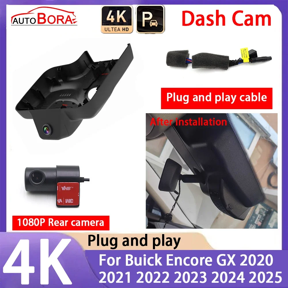 AutoBora 4K 2160P Plug and Play UHD Car Dash Cam DVR Camera Night Vision for Buick Encore GX 2020 2021 2022 2023 2024 2025
AutoBora 4K 2160P Plug and Play UHD Car Dash Cam DVR Camera Night Vision for Buick Encore GX 2020 2021 2022 2023 2024 2025