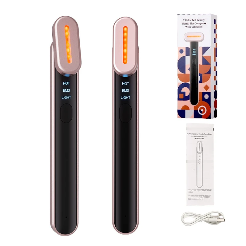 EMS Face Lifting Device 7 Color Light Facial Wand Eye Face Massager Skin Tightening Anti Wrinkle Skin Care Beauty Tool
EMS Face Lifting Device 7 Color Light Facial Wand Eye Face Massager Skin Tightening Anti Wrinkle Skin Care Beauty Tool