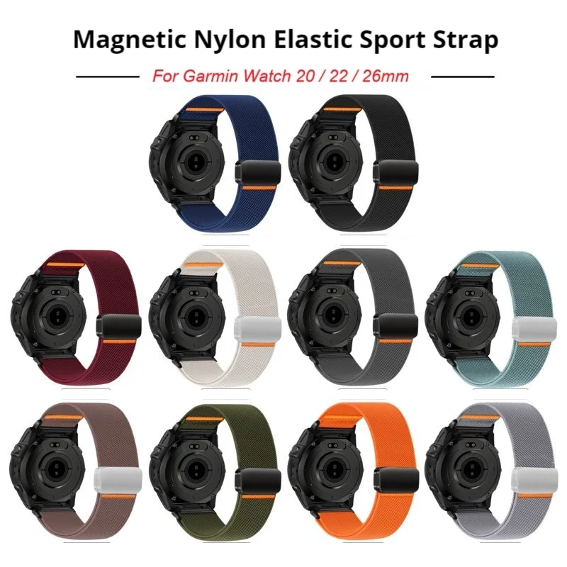 20/22/26mm QuickFit Magnetic Nylon Strap for Garmin Fenix 8 Straps Watchband Garmin Fenix 8 51 47 43mm Elastic Bands 7 7X 6 6X
20/22/26mm QuickFit Magnetic Nylon Strap for Garmin Fenix 8 Straps Watchband Garmin Fenix 8 51 47 43mm Elastic Bands 7 7X 6 6X