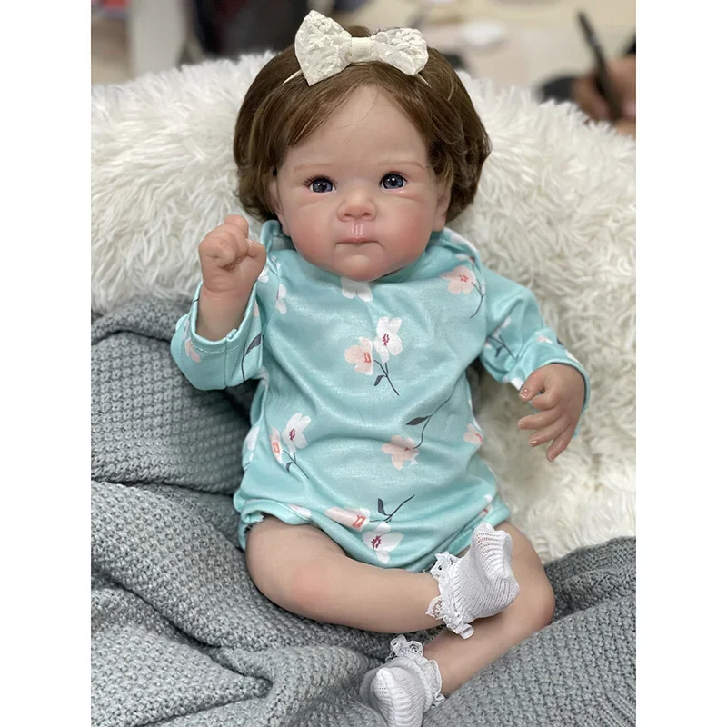 45cm Cotton Body / Full vinyl body Baby Bettie with Hand Rooted Hair Vinyl Silicone Realistic Alive Girl Doll
45cm Cotton Body / Full vinyl body Baby Bettie with Hand Rooted Hair Vinyl Silicone Realistic Alive Girl Doll