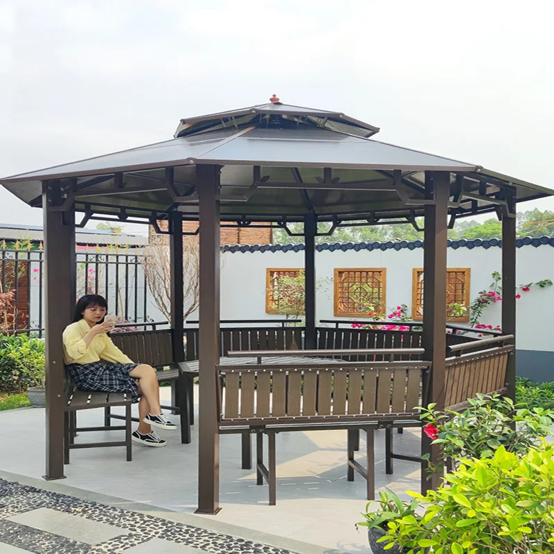 1Octagonal gazebo assembly mobile simple outdoor awning courtyard garden hexagonal new Chinese house roof pavilion
1Octagonal gazebo assembly mobile simple outdoor awning courtyard garden hexagonal new Chinese house roof pavilion