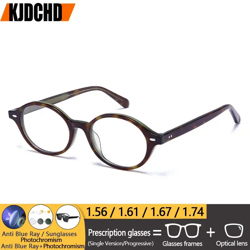 KJDCHD Retro Round Eyeglasses Top Quality Designer Handmade Acetate Myopia Prescription Glasses Frames Men Women Vintage Eyewear
KJDCHD Retro Round Eyeglasses Top Quality Designer Handmade Acetate Myopia Prescription Glasses Frames Men Women Vintage Eyewear