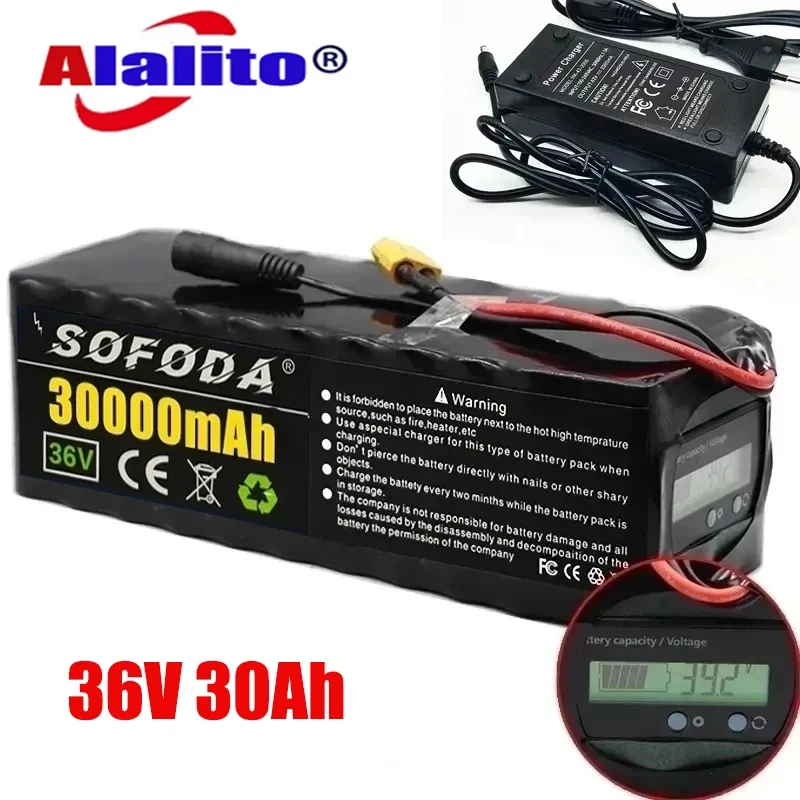 Аккумулятор 36 В 10S4P 30 Ач, аккумулятор высокой мощности 500 Вт 42 В 30000 мАч для электровелосипеда xt60 BMS с индикатором емкости
Аккумулятор 36 В 10S4P 30 Ач, аккумулятор высокой мощности 500 Вт 42 В 30000 мАч для электровелосипеда xt60 BMS с индикатором емкости