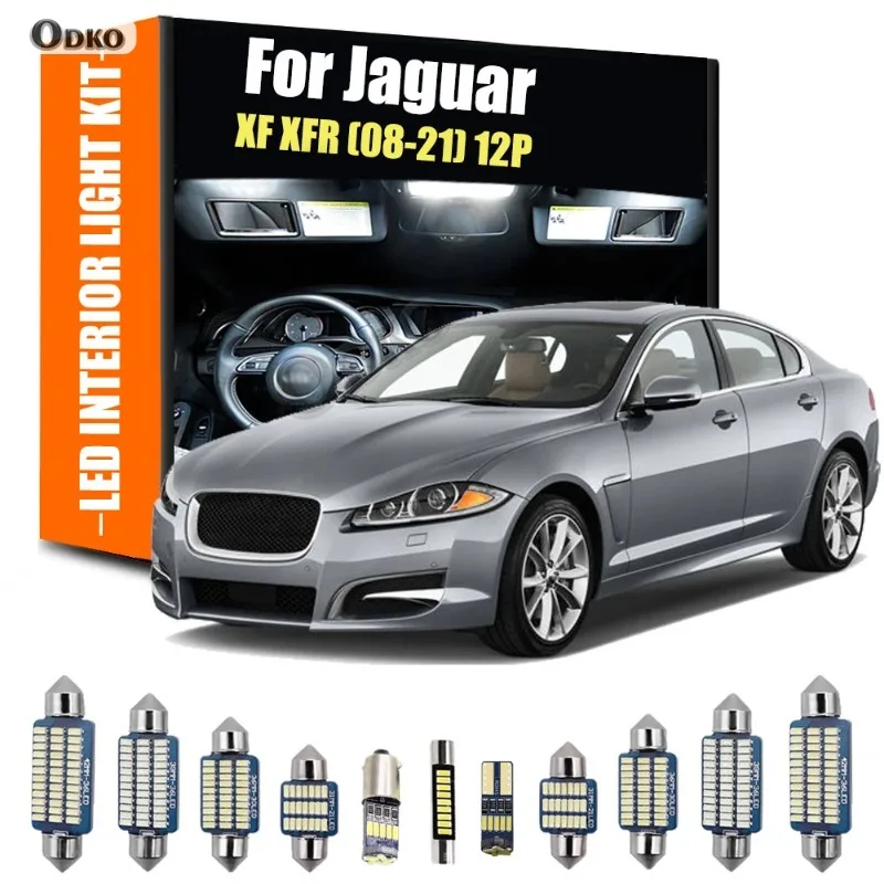 For Jaguar XF XFR 2008-2021 12Pcs Car Indoor Lamp LED Interior Dome Reading Foot Light Kit Car Lights Signal Lamp
For Jaguar XF XFR 2008-2021 12Pcs Car Indoor Lamp LED Interior Dome Reading Foot Light Kit Car Lights Signal Lamp