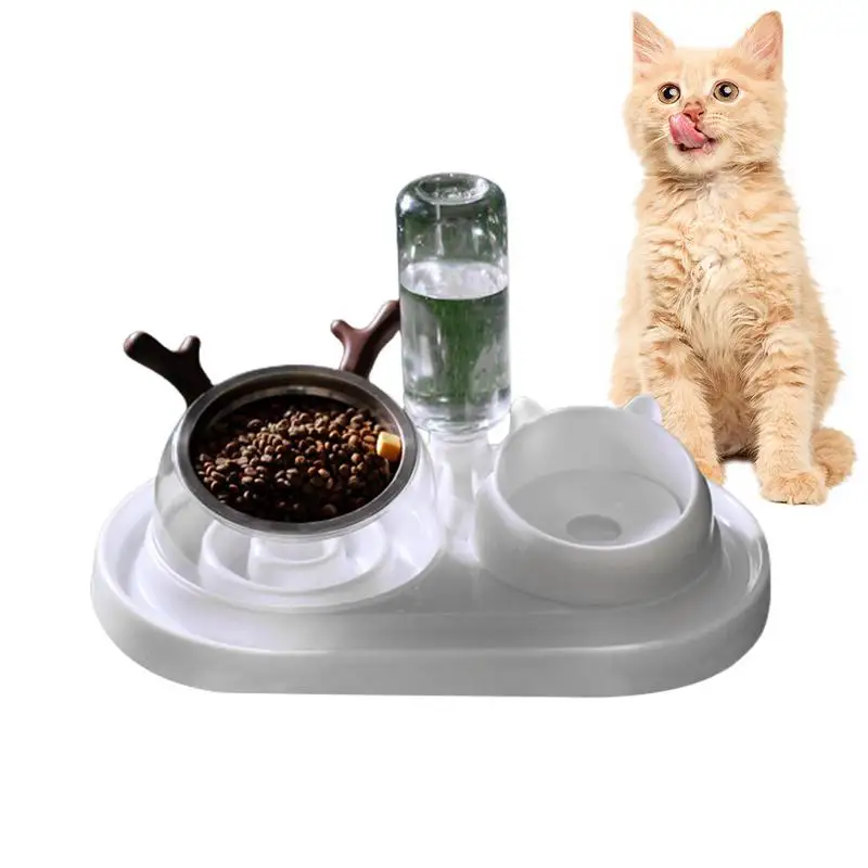 Cat Feeder And Water Dispenser 15 Tilted Bowl Automatic Water Dispenser Bottle Curved Bowl Mouth Raised Cat Bowls Feeder And
Cat Feeder And Water Dispenser 15 Tilted Bowl Automatic Water Dispenser Bottle Curved Bowl Mouth Raised Cat Bowls Feeder And