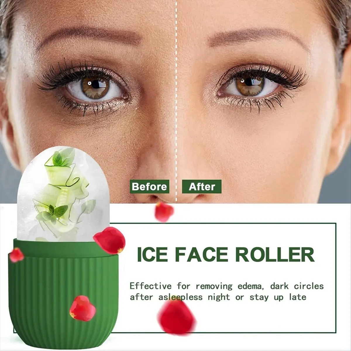 ABZT Ice Face Roller Massager,ice-cube Roller for Face,Eyes and Neck Naturally Conditioning and Skin Care,De-Puff Eye Bags A
ABZT Ice Face Roller Massager,ice-cube Roller for Face,Eyes and Neck Naturally Conditioning and Skin Care,De-Puff Eye Bags A