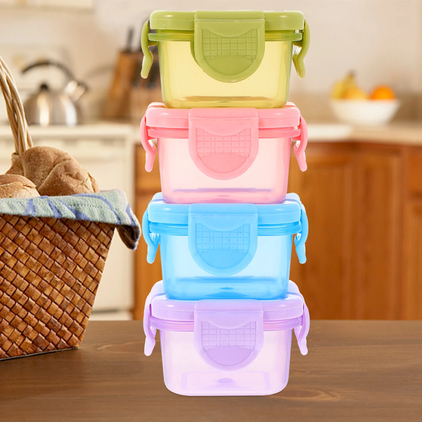 4Pcs Mini Food Storage Boxes Freezer Containers Sealed Portable Refrigerator Organizer for Baby Food Condiments Spices Fresh
4Pcs Mini Food Storage Boxes Freezer Containers Sealed Portable Refrigerator Organizer for Baby Food Condiments Spices Fresh