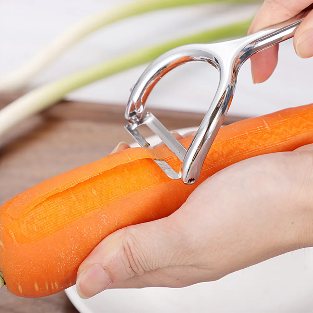 2 in 1 Zinc Alloy Fruit Peeler and Potato Grater Kitchen Tool Set Stainless Steel Vegetable Peeling Gadget with Comfortable
2 in 1 Zinc Alloy Fruit Peeler and Potato Grater Kitchen Tool Set Stainless Steel Vegetable Peeling Gadget with Comfortable