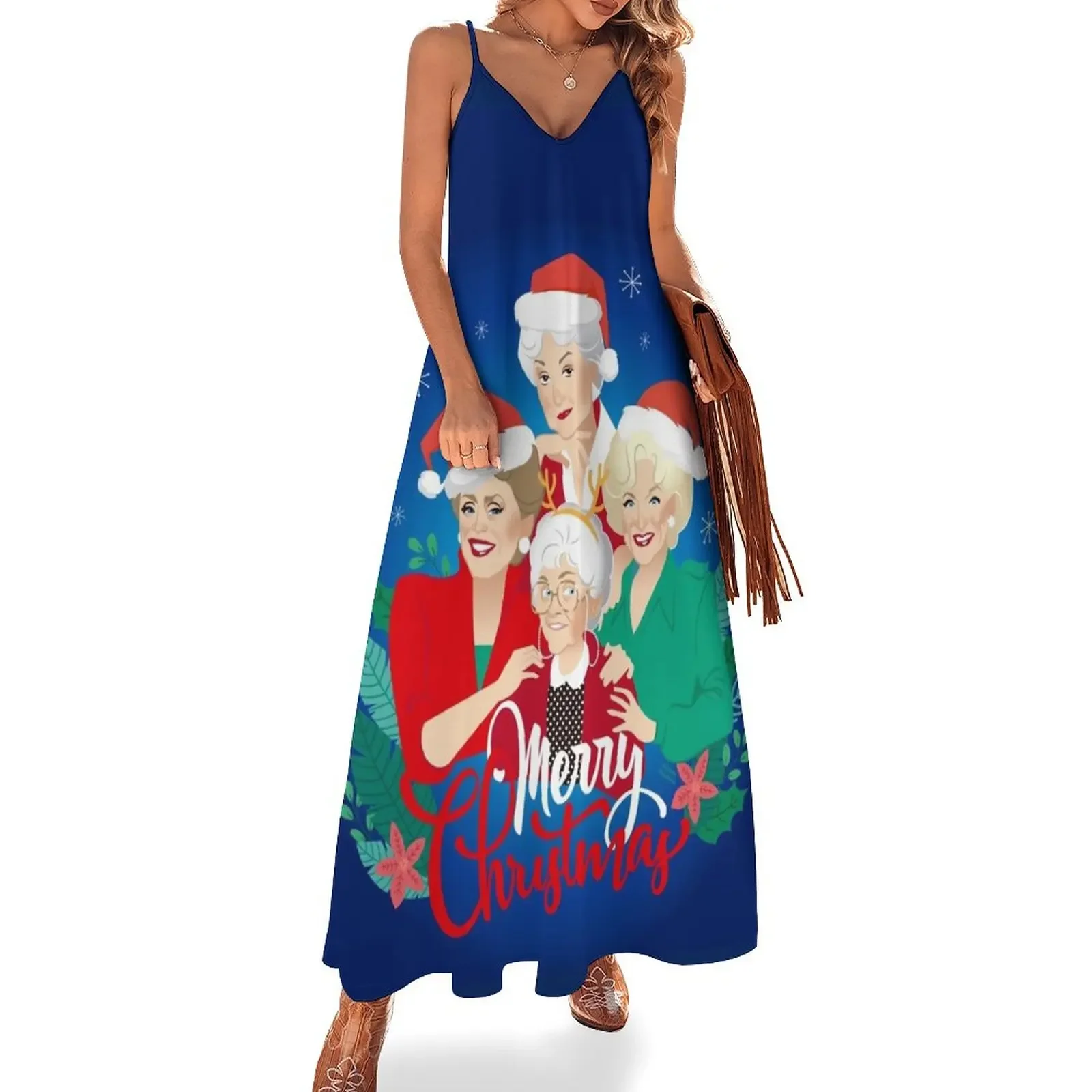 Christmas girls! Sleeveless Dress women's evening dresses Women's long dress Women's dress women
Christmas girls! Sleeveless Dress women's evening dresses Women's long dress Women's dress women