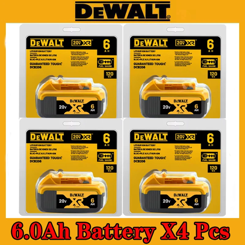 Original Dewalt 20V Battery, dewalt 2AH/5AH/6AH Rechargeable Lithium-Ion Battery, Dewalt DCB206 Power Tool Replacement Battery
Original Dewalt 20V Battery, dewalt 2AH/5AH/6AH Rechargeable Lithium-Ion Battery, Dewalt DCB206 Power Tool Replacement Battery